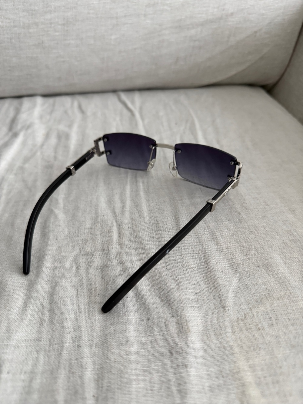 Y2K Core Gradient Rimless Sunglasses - Picture 3 of 5